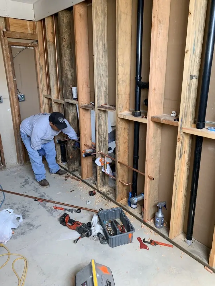 Commercial rough-in plumbing for Gas Line Repair in Hadley Greenleaf Historic District
